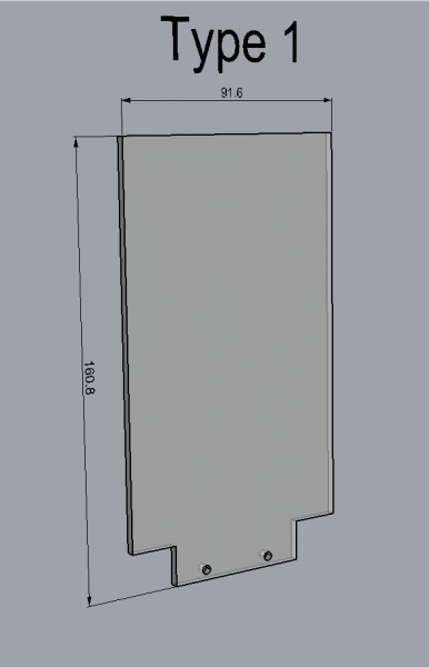 Light-Blade Type 1 inkl. Halter (55mm Aufnahme)